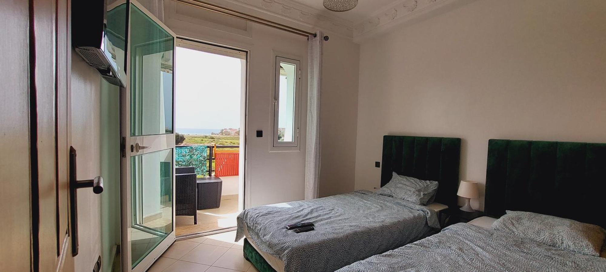 Appartement Avec Piscines, Vue Sur Mer Et Acces A La Plage A Achakar Hill, Tanger. Екстер'єр фото